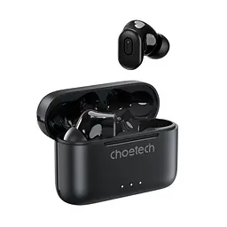 Бездротові навушники Choetech BH-T15 Black TWS, Bluetooth 5.2, ANC+ENC (43-00137) - мініатюра 3