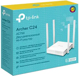 Бездротовий маршрутизатор TP-Link Archer C24 (6626558) - мініатюра 4