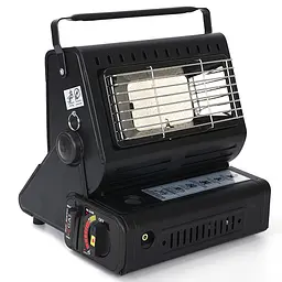 Газовий обігрівач Portable Gas Heater 1.3 kW керамічний Чорний