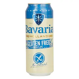 Уцінка. Пиво Bavaria Gluten Free 5% 0.5 л з/б 