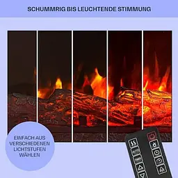 Камін електричний Klarstein Studio Light & Fire 1 Smart Fireplace (10038385) - мініатюра 7