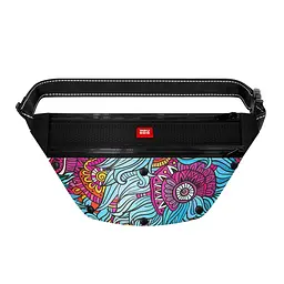Поясна сумка-бананка для корму та аксесуарів Waudog Textile Літо, 33х17х10 см (5693)
