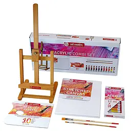 Набір акрилових фарб ArtCreation Combiset 12х12 мл мольберт/полотно 24х30 см/пензлі 2 шт Royal Talens (8712079298708)