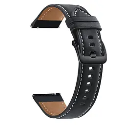 Шкіряний ремінець Standart Watchbands для Samsung Gear S3 Frontier чорний - розмір L (WB0021STANDART2DARKS31) - мініатюра 2