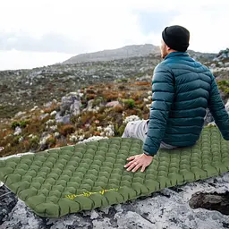 Матрац туристичний надувний двомісний Naturehike CNK2450WS014, надлегкий, 200х132х8 см, зелений із мішком для надування - мініатюра 8