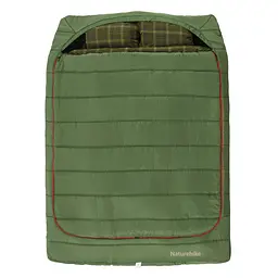 Спальний мішок двомісний із подушками Naturehike CNK2350WS019, зелений - мініатюра 2