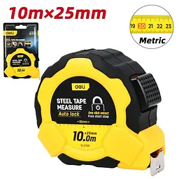 Рулетка сталева 10 м x 25 мм Deli EDL3799 - мініатюра 2