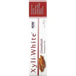 Зубна паста-гель Now Solutions Xyli White з корицею без фтору 181 г - мініатюра 2