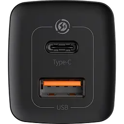 Мережевий зарядний пристрій Baseus GaN2 Lite Quick Charger C+U 65W Black [CCGAN2L-B01] [106056] - мініатюра 4