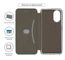 Чохол-книжка ArmorStandart G-Case для OPPO A18 4G / A38 4G Black - мініатюра 3