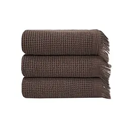 Рушник Lotus Home - Rius dark brown темно-коричневий 50x100
