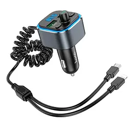 Адаптер автомобильный HOCO Energy car BT FM transmitter E74