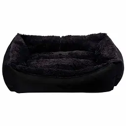 Лежак для тварин Milord JELLYBEAN S 50x38x19 см (чорний)