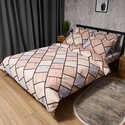Комплект постільної білизни Moon&Star Бязь Gold Люкс Cozy Puzzle Сімейні 143х210х2 наволочки 4х70х70