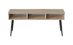 Тумба під телевізор Кентуккі Ferrum-decor 45x139x38 Чорний метал ДСП Дуб Сан-Марино 16 мм (FRD-106732) - мініатюра 3