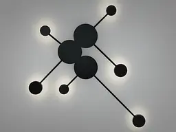 Бра настінне LED Diasha 8682/6BK MOLECULAR WALL 8682-6BK, 24W, 3200K-6500K, чорний, сучасний стиль для дому