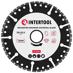Диск відрізний алмазний Intertool 125 мм сегмент універсальний