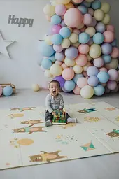 Дитячий двосторонній складаний килимок Poppet Парк і Прогулянка ведмежат, 150х180 см (PP002-150) - мініатюра 9