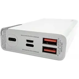 Зовнішній акумулятор Remax Riji 20000mAh QC 22.5W білий (RPP-108) RPP-108-wh - мініатюра 3