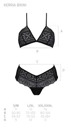Комплект Passion KERRIA BIKINI black, L/XL - мініатюра 5