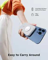 Повербанк VEGER V1171 10000 мАг 20W PD Fast Charging White - мініатюра 8