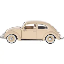 Автомодель Bburago Volkswagen Kafer Beetle 1955, 1:18 бежева (18-12029 CM) - мініатюра 2