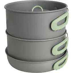 Набір посуду Bo-Camp Explorer XL Hard Anodized Grey/Green 4 предмети (2200249) - мініатюра 11