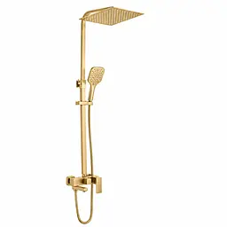 Душова система з виливом VBI Loreno brushed gold VBI-050211BG
