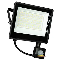 Прожектор світлодіодний Evrolight FM-01D-50 з датчиком руху 50 W 6400 К (57051) - мініатюра 2