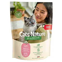 Сухий корм для котів із чутливим травленням Mera Cats Nature Sensitive Salmon (Lachs) з лососем 2 кг