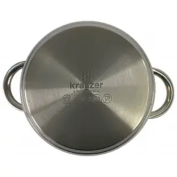 Каструля Krauzer Constant, зі скляною кришкою, 20 см, 3,6 л (78007) - мініатюра 2