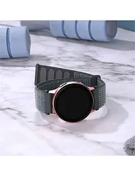 Ремінець нейлоновий на липучці BeWatch для Samsung Galaxy Watch 4/5/6 Темно-зелений (101138.4UW) - мініатюра 4