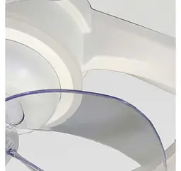 Стельова LED-люстра-вентилятор Artlight FS304GR, біла із сірою окантовкою, 73 Вт, від 10-18 м² - мініатюра 5