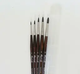 Набір пензлів для масла Raphael Textura, круглі, 5 шт, 0. 4, 8, в тубусі - мініатюра 5