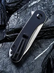 Ніж складаний кишеньковий Civivi Elementum, (7.5 см) D2/G10 чорний - мініатюра 6