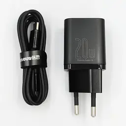 Блок живлення Baseus Super Quick Charger 20w комплект з кабелем type-c - lightning (TZCCSUP-B01) - мініатюра 2