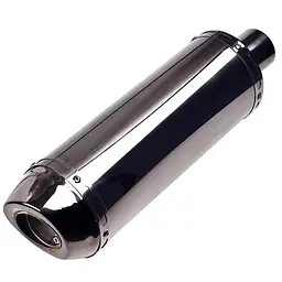 Прямоточний глушник мото 51 мм D2" (НГ-0760-BK)