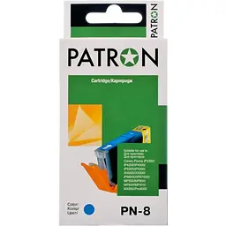Картридж Patron CANON CLI-8C CYAN (№ PN-8C NEW) (CI-CAN-CLI-8-C1-PN)
