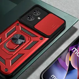 Панель BeCover Military для Motorola Moto G55 Red (713059) - мініатюра 3