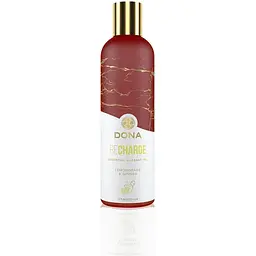 Натуральна масажна олія DONA Recharge - Lemongrass & Gingerl (120 мл)