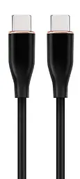 Кабель Type-C - Type-C, 1.5 м, чорний, Cablexpert, 60 Вт, 3A (CC-USB2S-CMCM-1.5M-BK)