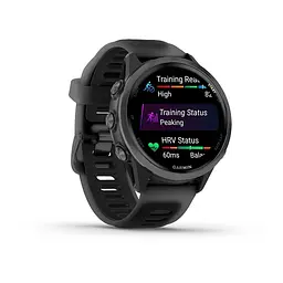 Смарт-годинник Garmin Forerunner 570 (42 мм) алюмінієвий безель сланцево-сірий з чорним ремінцем