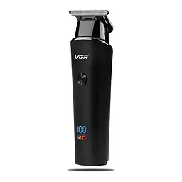 Машинка для стрижки волосся VGR V-937 LED-дисплей акумуляторна IPX5 2000mAh 5W Black - мініатюра 2
