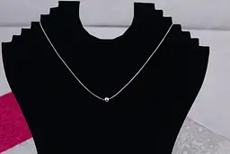 Набір Xuping Jewelry ланцюг з кулькою 6 мм 45 см додаток 5 см сріблястий