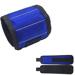 Магнітний браслет для інструментів кріплення свердл UKC Magnetic Wristband синій - мініатюра 1