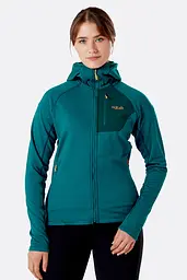 Флісова кофта Rab Superflux Hoody wmns 8 Темно-бірюзовий