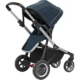 Детская коляска Thule Sleek Aluminum/Navy Blue [11000010] [107631] - мініатюра 4