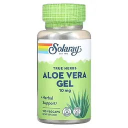 Алое вера Aloe Vera Gel 10 mg 100 капсул Solaray vit0006602