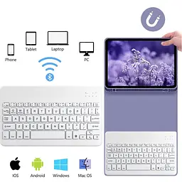 Чохол до планшета BeCover with keyboard Apple iPad Mini 6 2021 Purple (712991) - мініатюра 5