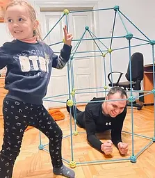 Дитячий ігровий 3D конструктор Намет Халабуда Game Forts (85 деталей) - мініатюра 3